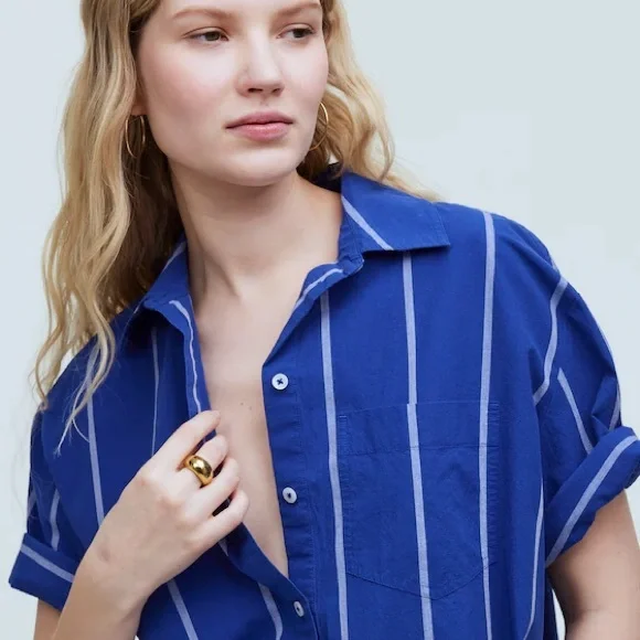 Madewell Oversized Button-Up Shirt/Matching Shorts
Large - Picture 6 of 13